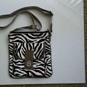 Zebra print purse